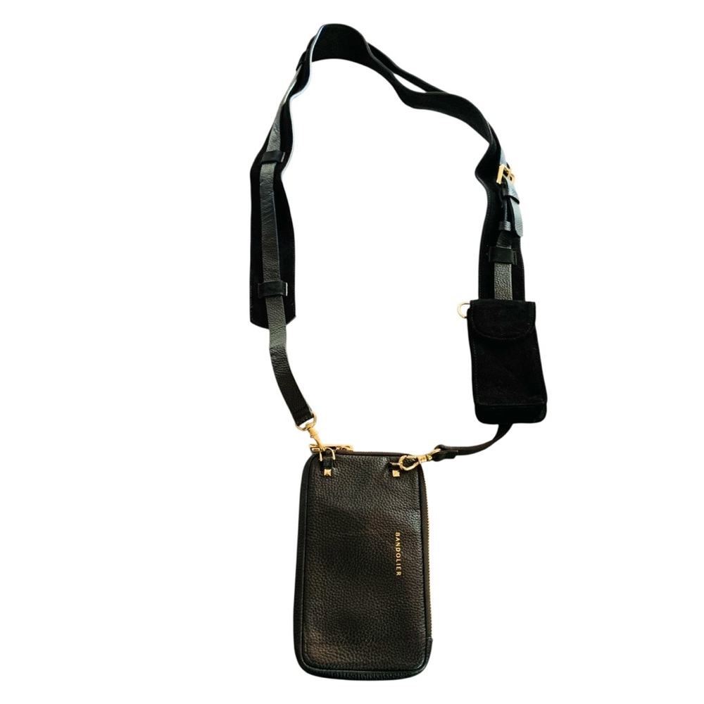 Bandolier x Laurence Dacade Helena Strap with Black/Gold Expanded Zip Pouch